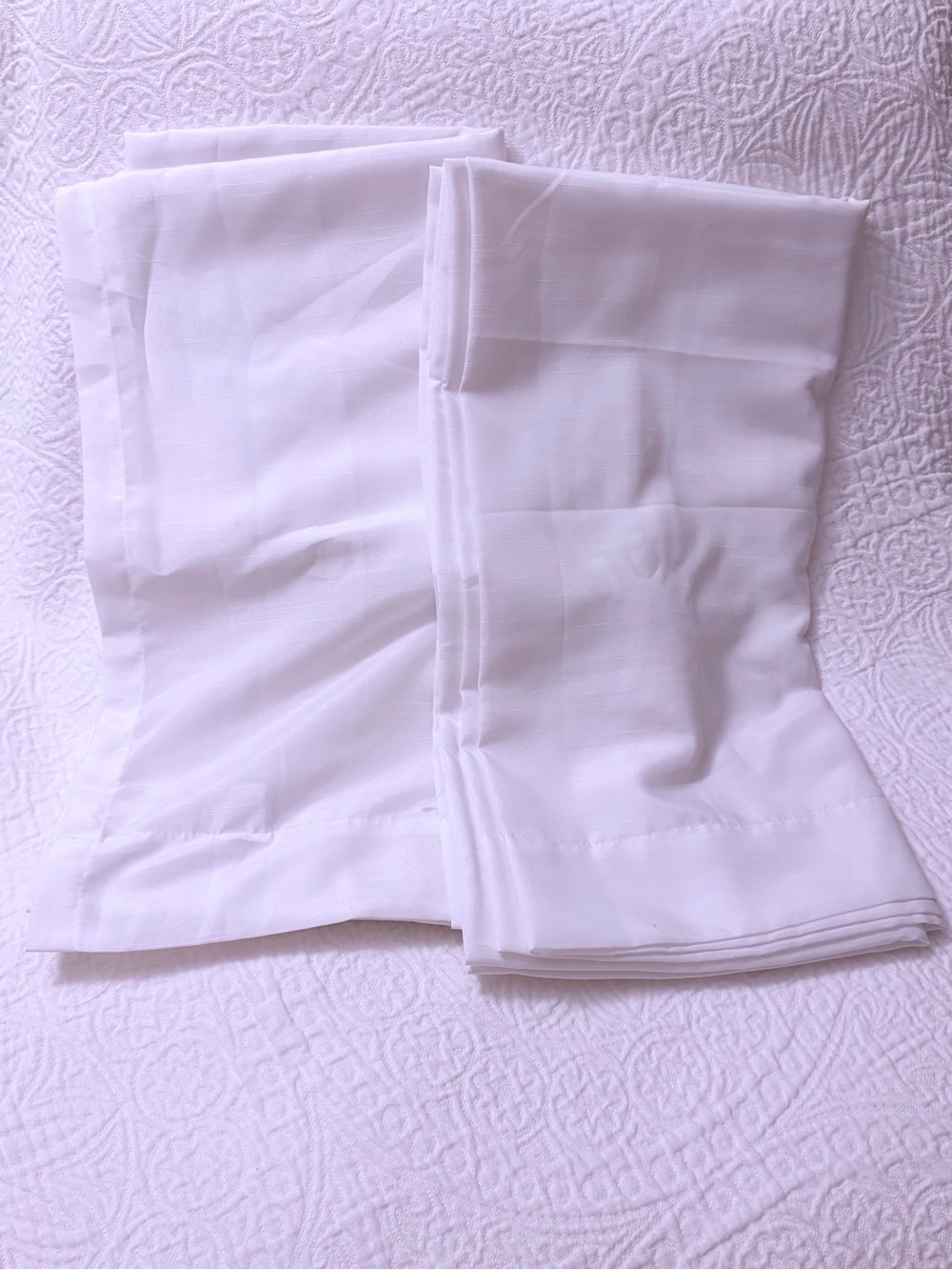 Room Essentials (Target) White Sheer Curtain Panel Pair